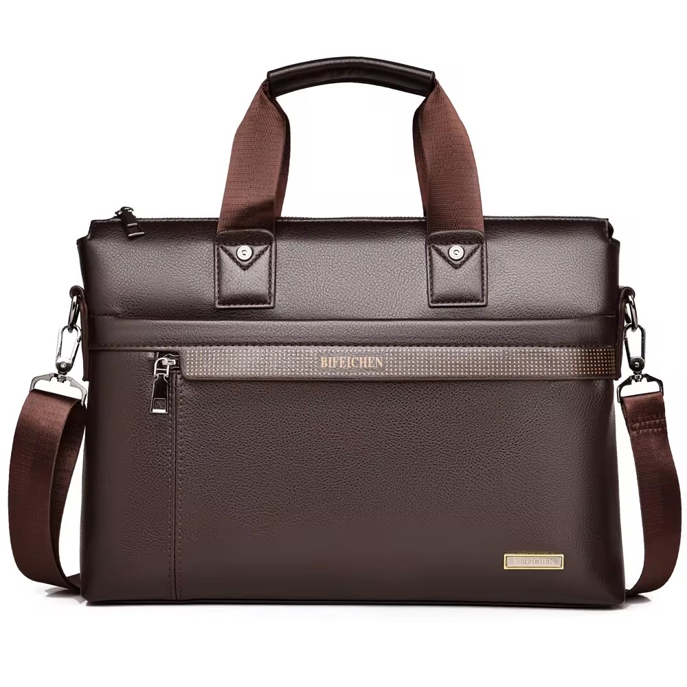 Leather Work Laptop Bag - 2026 New Men Briefcase High Quality