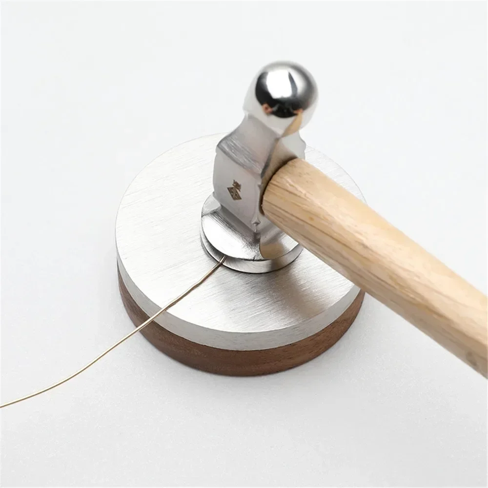 Leatherwork Hammer - Stainless Steel Round Head Hammer Mini