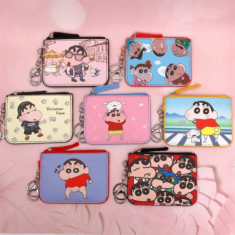 Leatherworking Items - Kawaii Cartoon Crayon Shinchan Card Holder