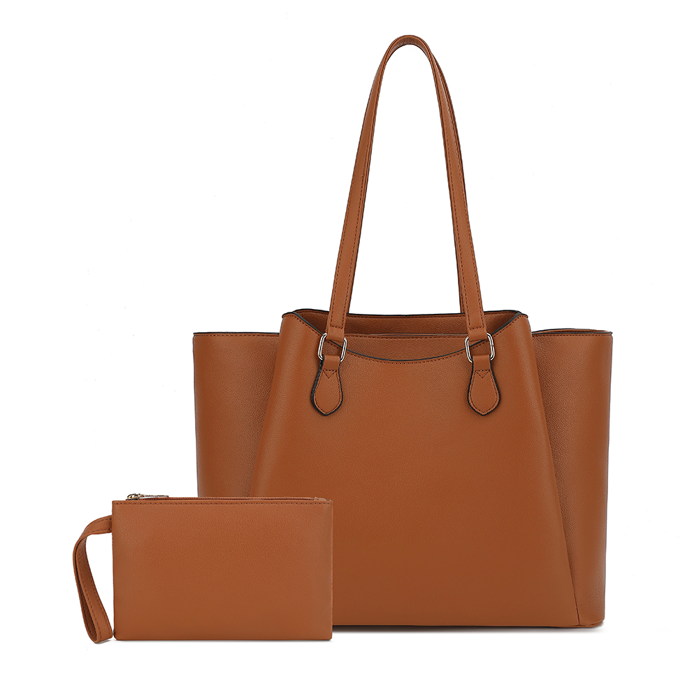 Leather Work Laptop Bag - Tote Bag for Women, Large PU