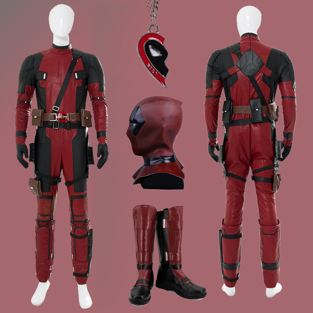 Leather Work Pants - Dead Cosplay Pool Cosplay Boys Adult
