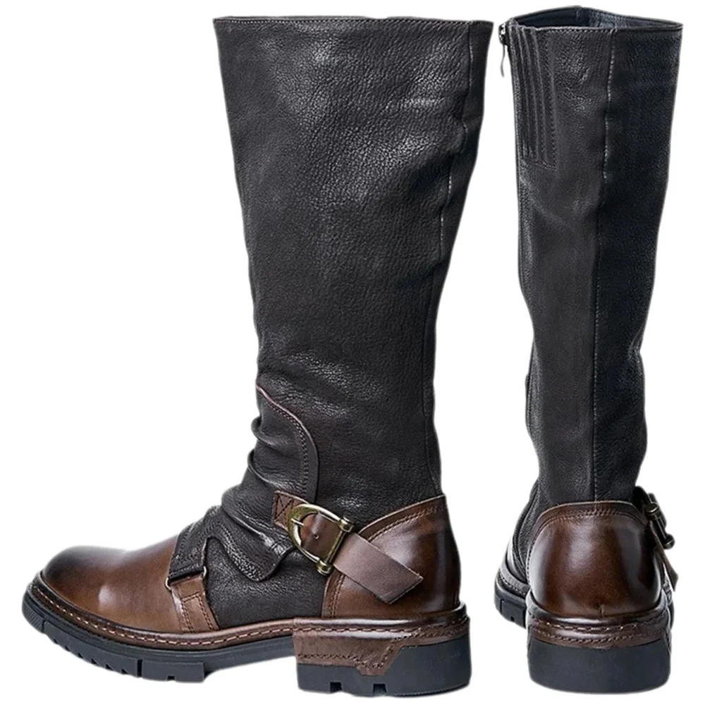 Leather Work Pants - Men's Medieval Retro Artificial PU Leather