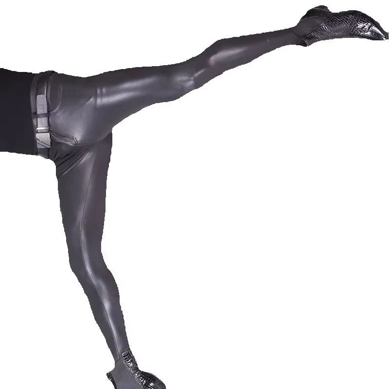 Leather Work Pants - Fashion Skinny Jeans Sexy Casual Trousers