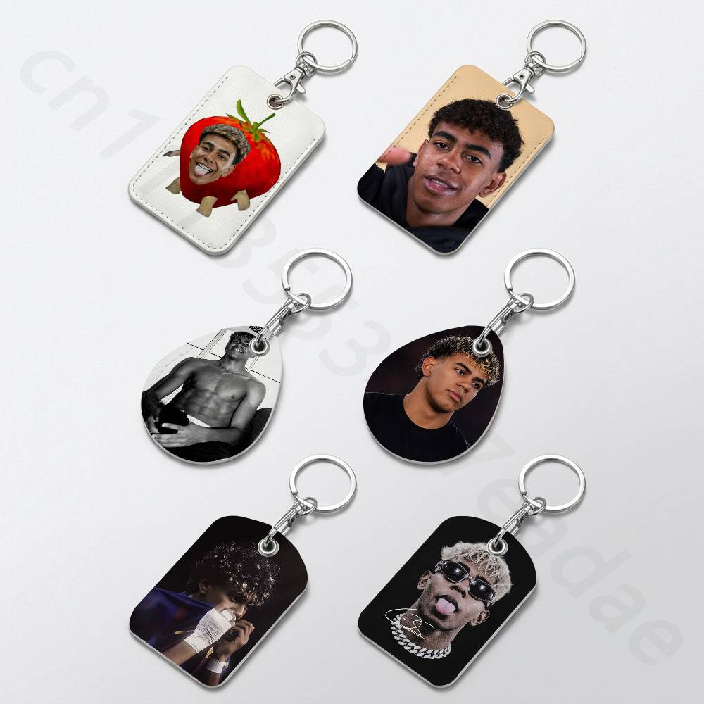 Leather Work Is - L-Lamine Yamal Holder Keychain For Bank