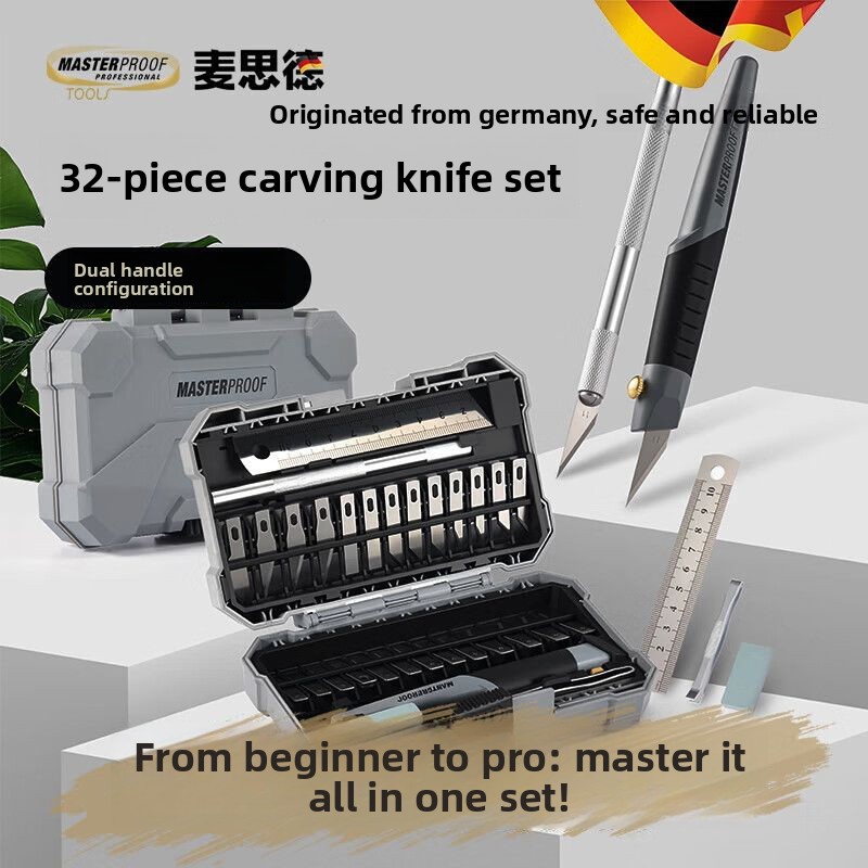Leatherwork Hobby - 23/32Pcs Exacto Knife Set, Precision Cutter