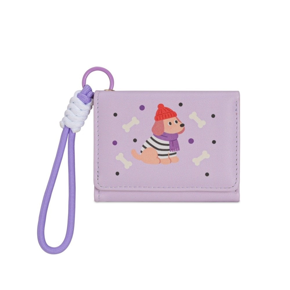 Leatherworking Items - Card Pouch PU Dachshund Dog Wallet