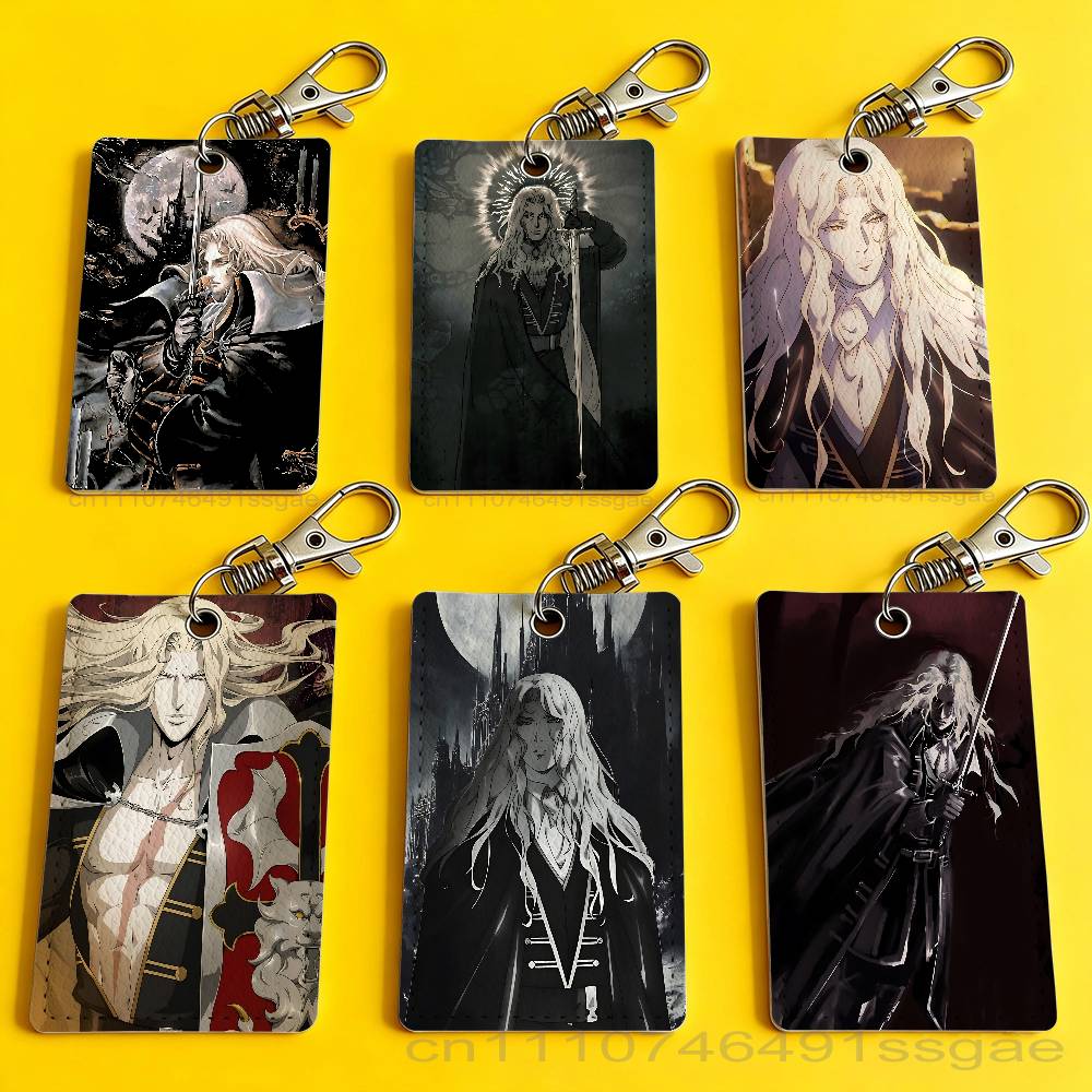 Leather Work Is - Game C-Castlevania Alucard Badge Holder Keychain