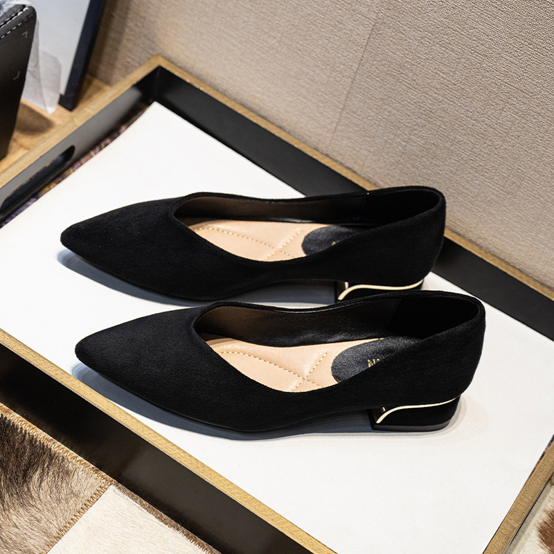 Women's Pointed Toe Simple Chu - Leather Work Is 评论和价格