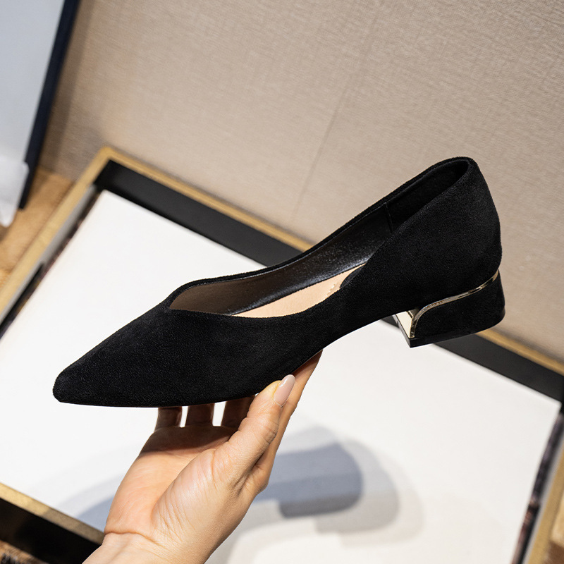Women's Pointed Toe Simple Chu - Leather Work Is 评论和价格
