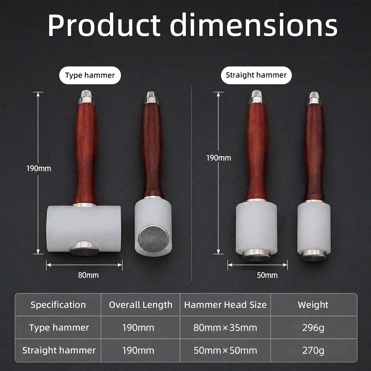Nylon Leather Carving Hammer D - Leatherwork Hammer 评论和价格