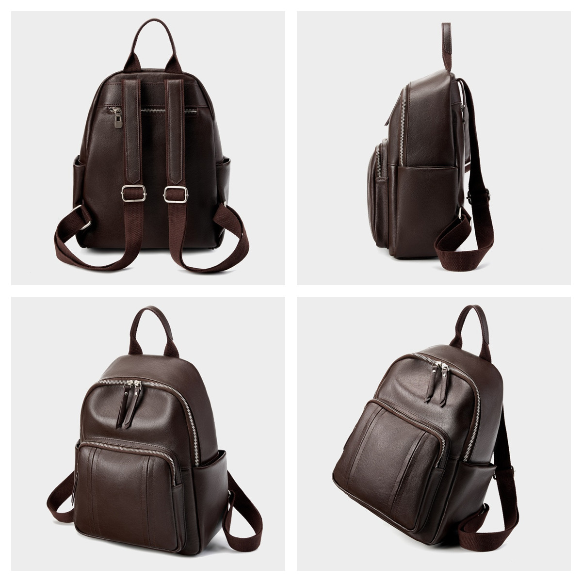 Vegetable Tanned Leather Women - Leather Work Rucksack 评论和价格