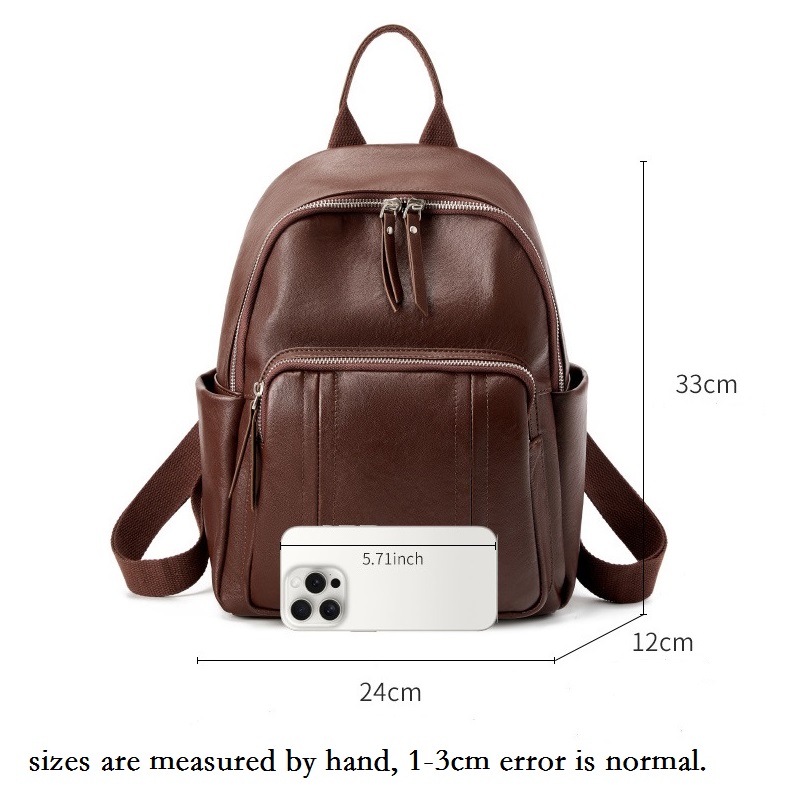 Vegetable Tanned Leather Women - Leather Work Rucksack 评论和价格