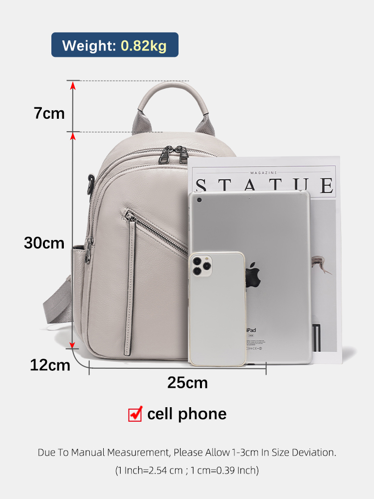 Zency Women's Genuine Leather  - Leather Work Rucksack 评论和价格