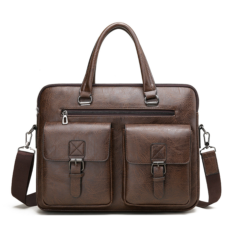 Luxury Brand Man Business Brie - Leather Work Laptop Bag 评论和价格