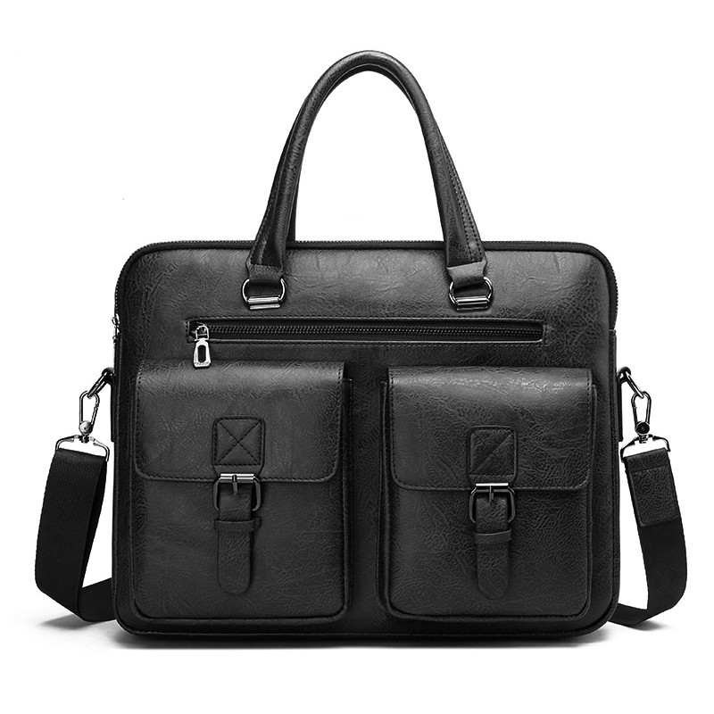 Luxury Brand Man Business Brie - Leather Work Laptop Bag 评论和价格