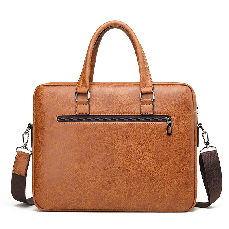 Luxury Brand Man Business Brie - Leather Work Laptop Bag 评论和价格