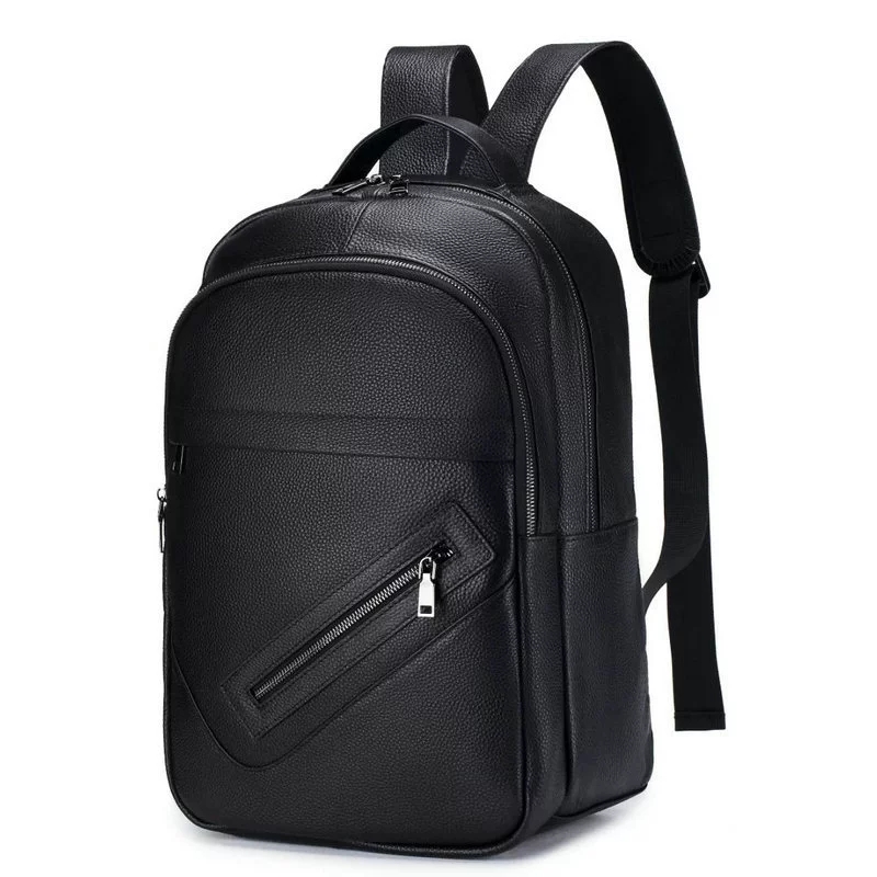 Black Genuine Leather Laptop B - Leather Work Rucksack 评论和价格