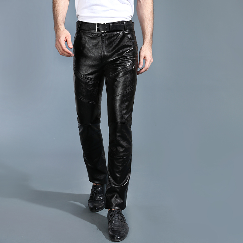 Youth Men's Genuine Leather Pa - Leather Work Pants 评论和价格