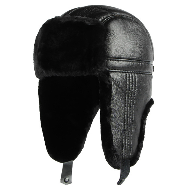 HT4002 New PU Leather Russian  - Leather Work Hat 评论和价格