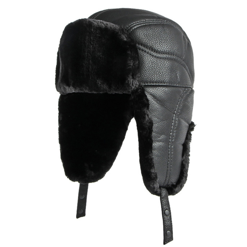 HT4002 New PU Leather Russian  - Leather Work Hat 评论和价格