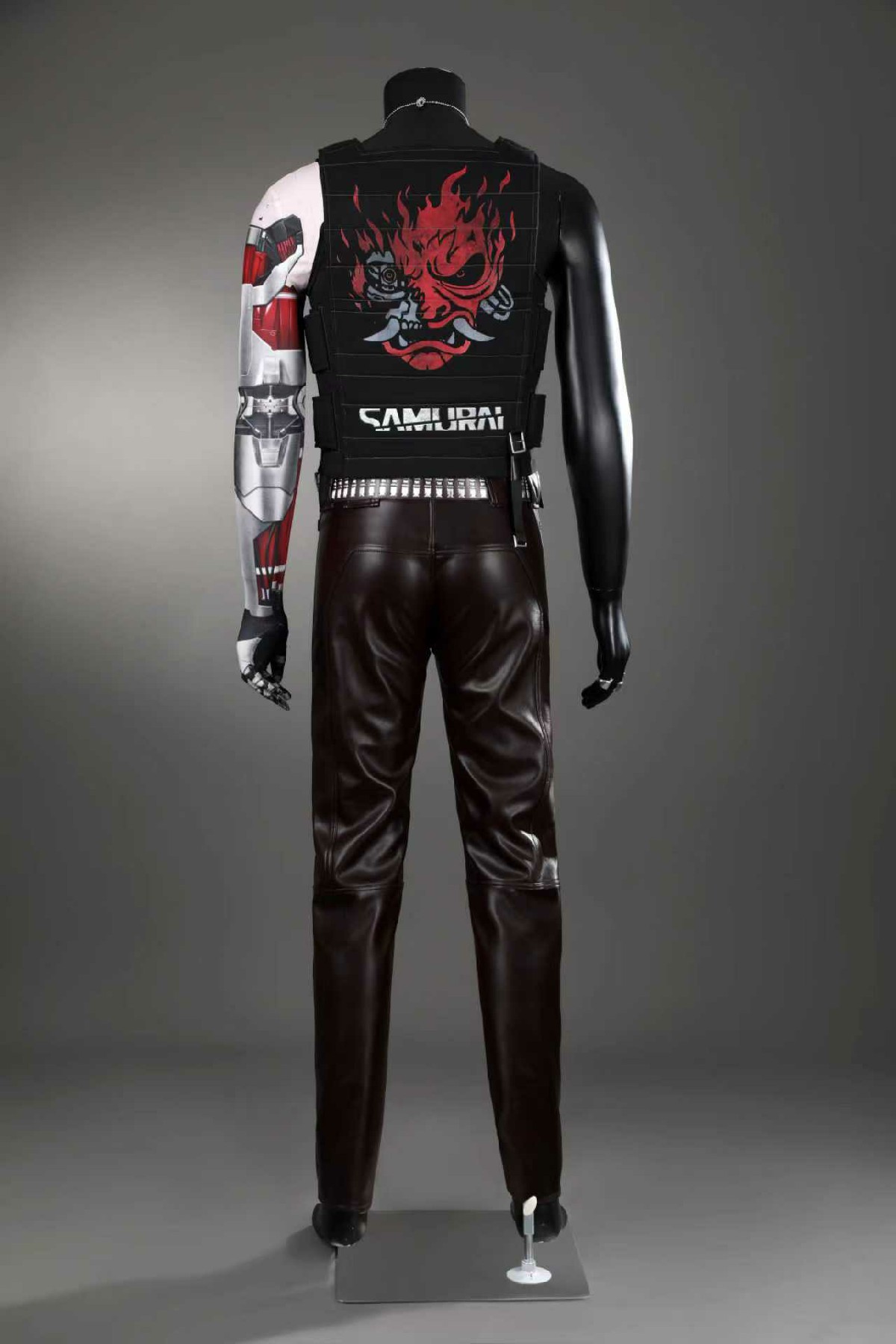 Johnny silverhand Cosplay Cost - Leather Work Pants 评论和价格