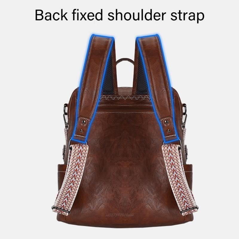 X5XA Stylish Women's Large Ruc - Leather Work Rucksack 评论和价格