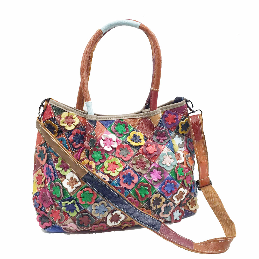 Oversized Female Genuine Leath - Leather Work Laptop Bag 评论和价格