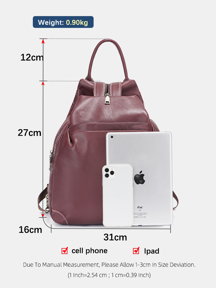 Zency Genuine Leather Women's  - Leather Work Rucksack 评论和价格