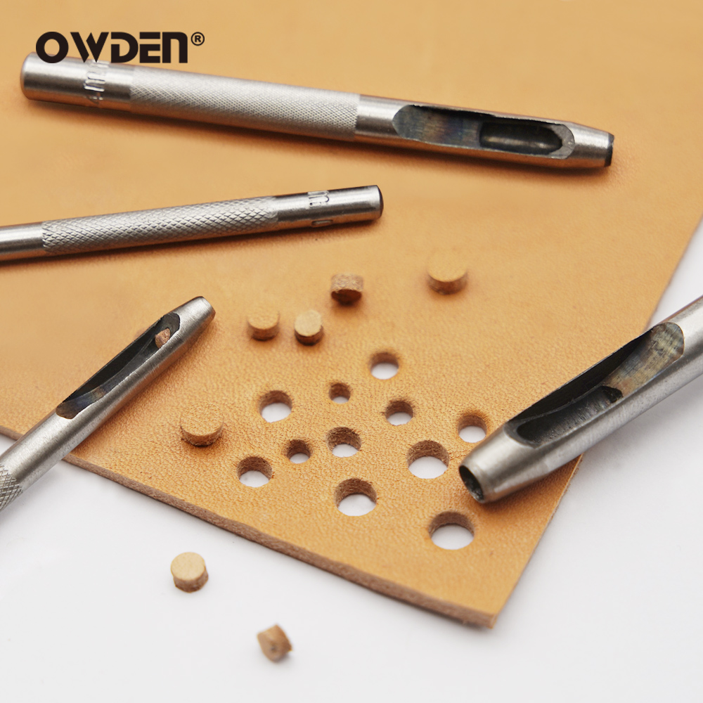 6pcs Leather Hole Punching Too - Leatherwork Hammer 评论和价格