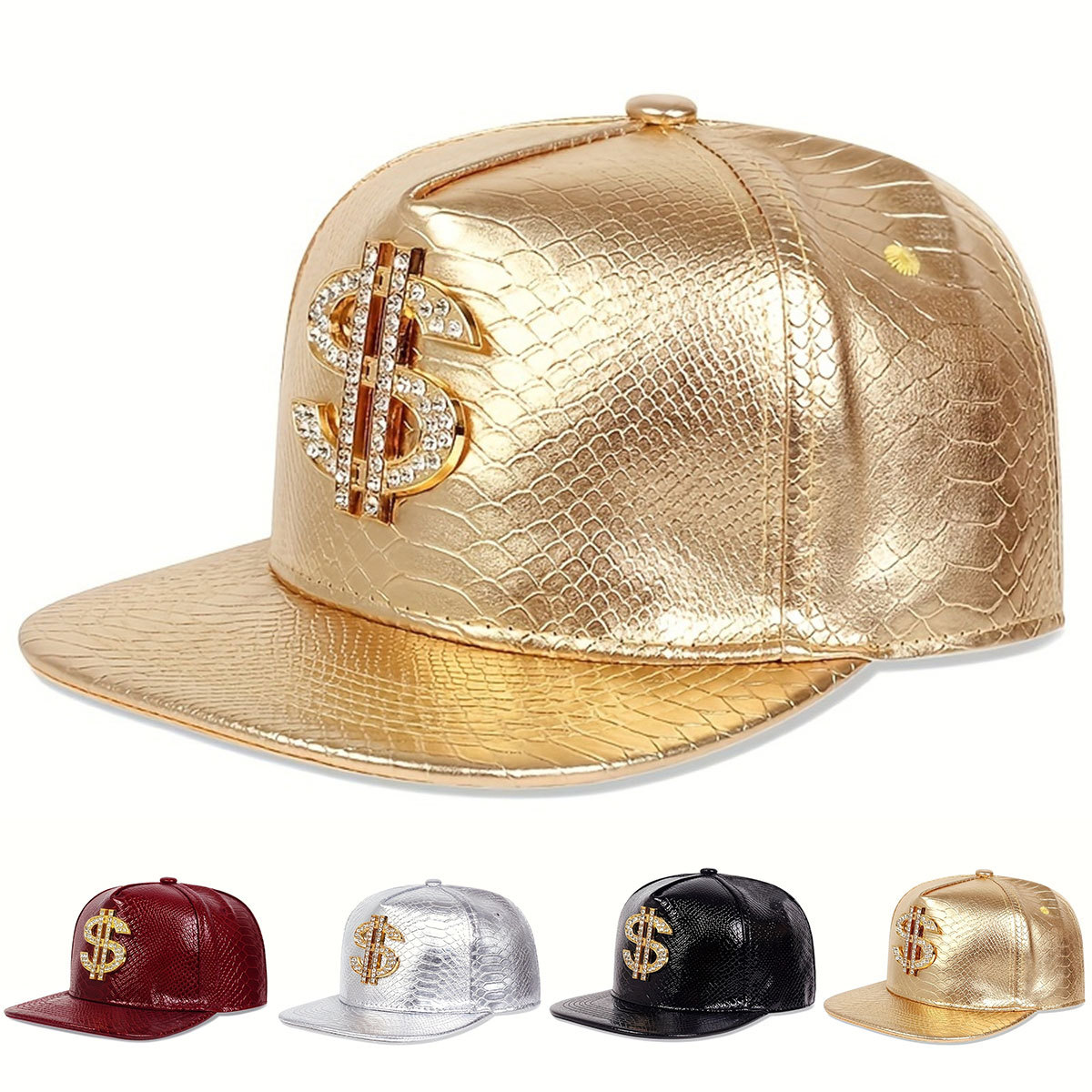 Leather Metallic Dollar Sign B - Leather Work Hat 评论和价格