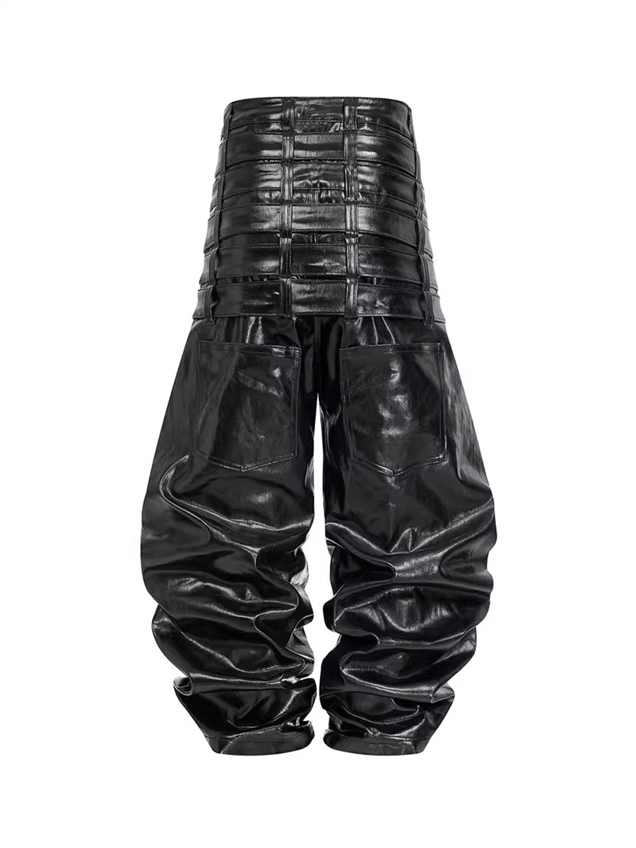 Mauroicardi Autumn Long Multi- - Leather Work Pants 评论和价格