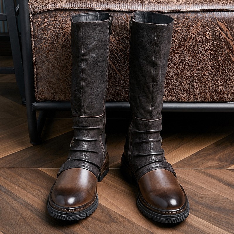 Men's Medieval Retro Artificia - Leather Work Pants 评论和价格