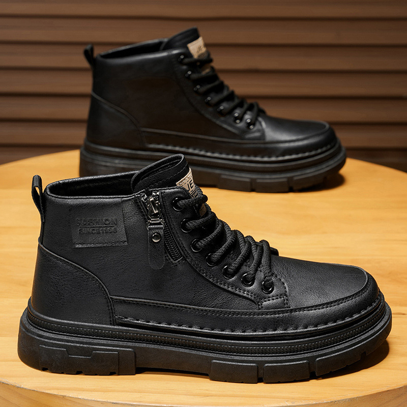 High top boots men's shoes aut - Leatherworking Items 评论和价格