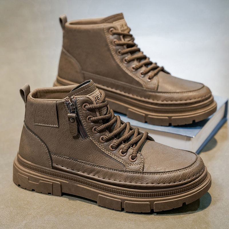 High top boots men's shoes aut - Leatherworking Items 评论和价格