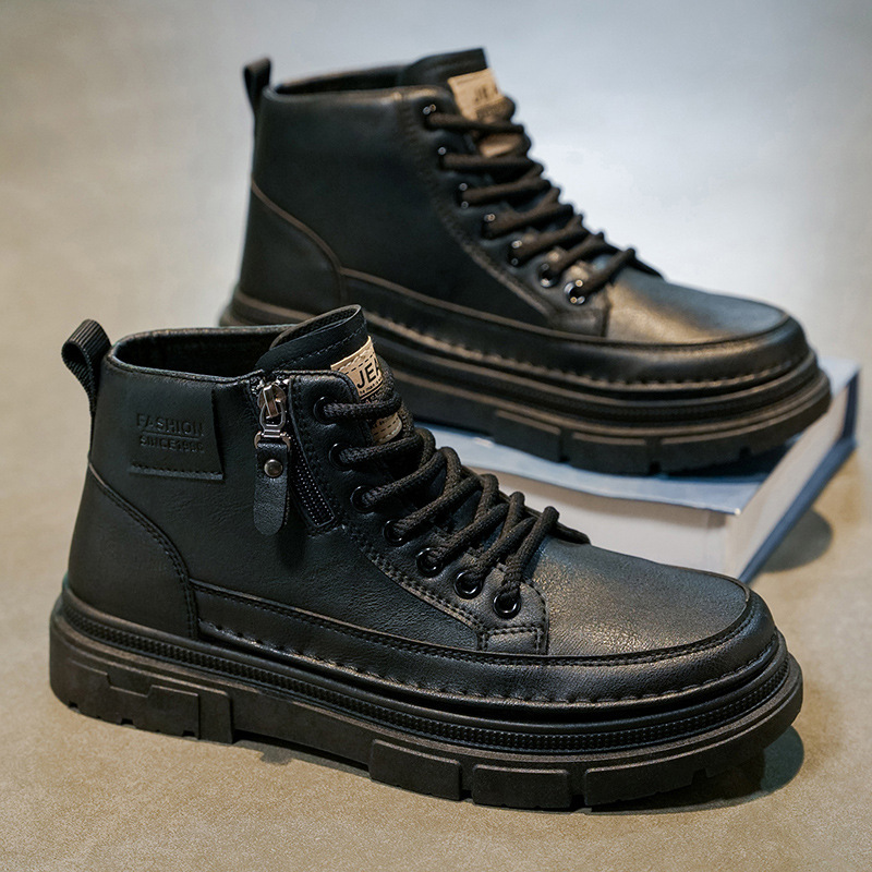 High top boots men's shoes aut - Leatherworking Items 评论和价格