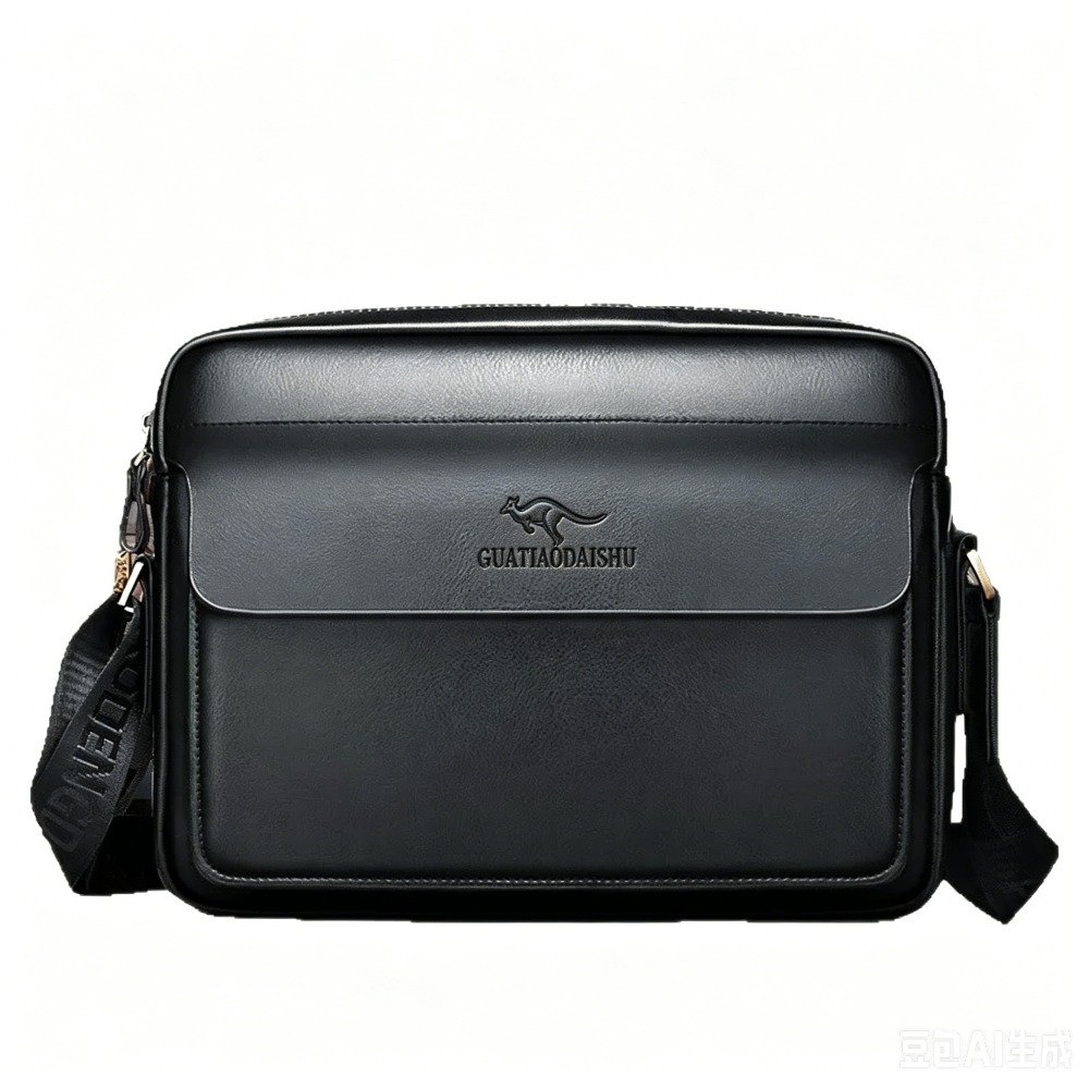 PU leather retro men's single- - Leather Work Laptop Bag 评论和价格