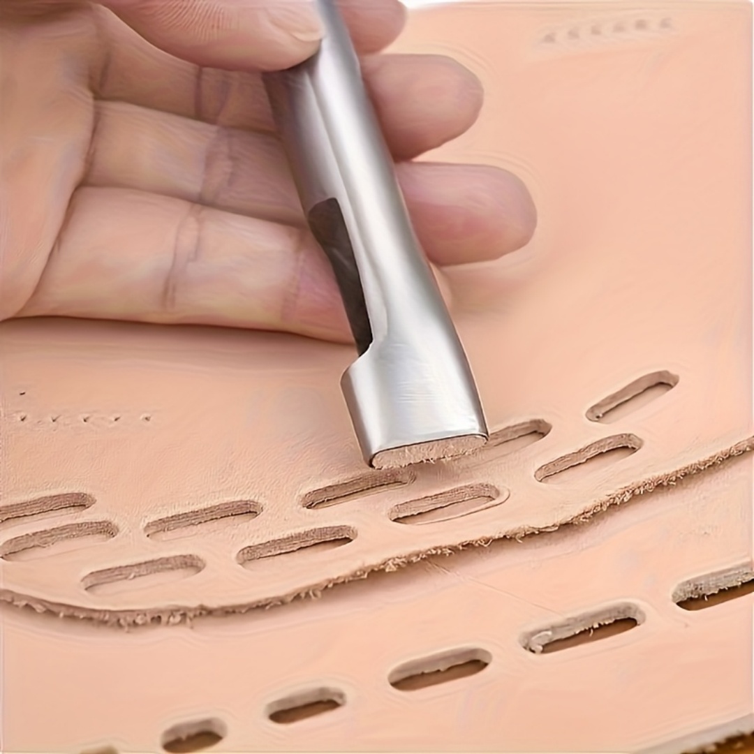5pcs Leather Oblong Belt Hole  - Leatherwork Hammer 评论和价格