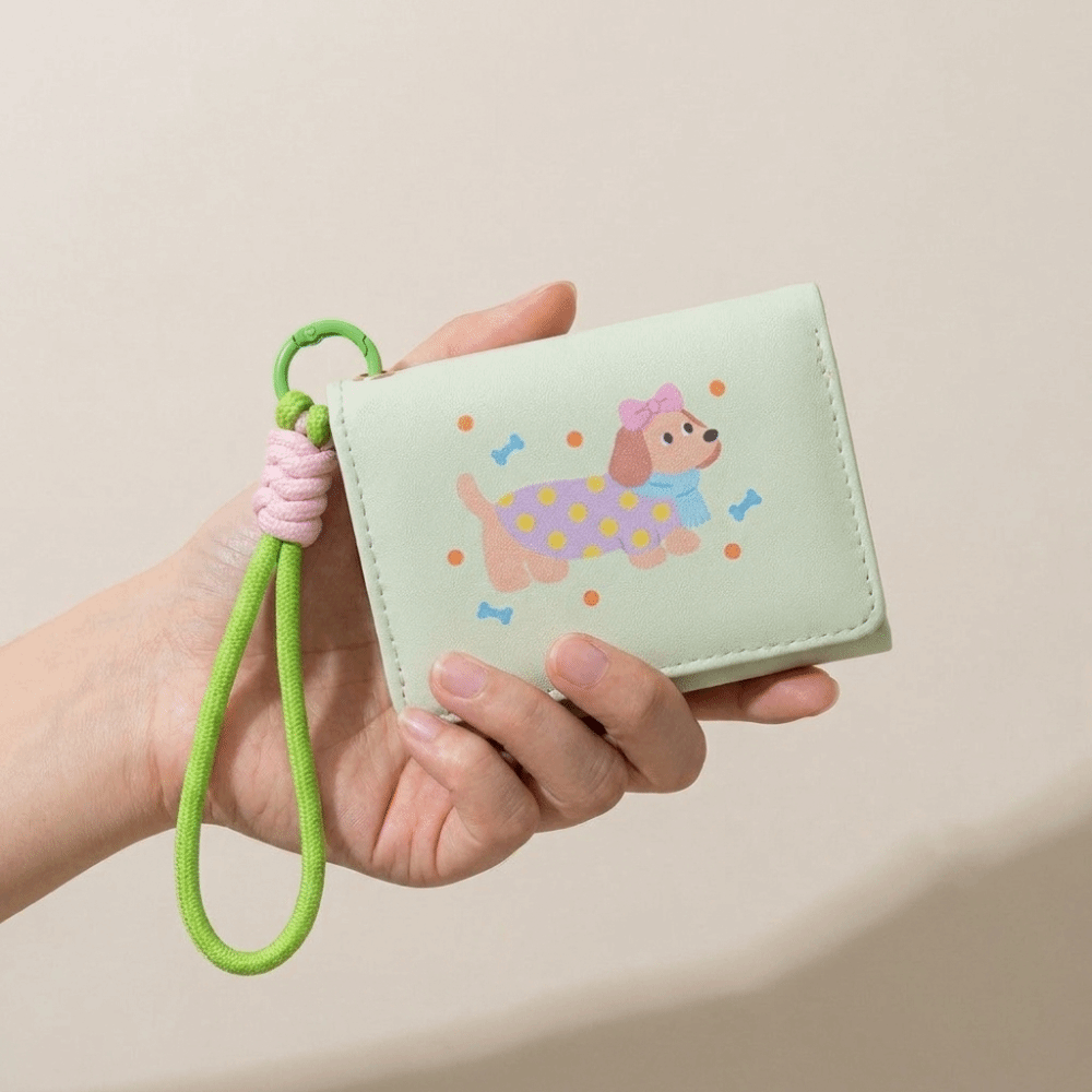 PU Dachshund Dog Wallet PU Lea - Leatherworking Items 评论和价格