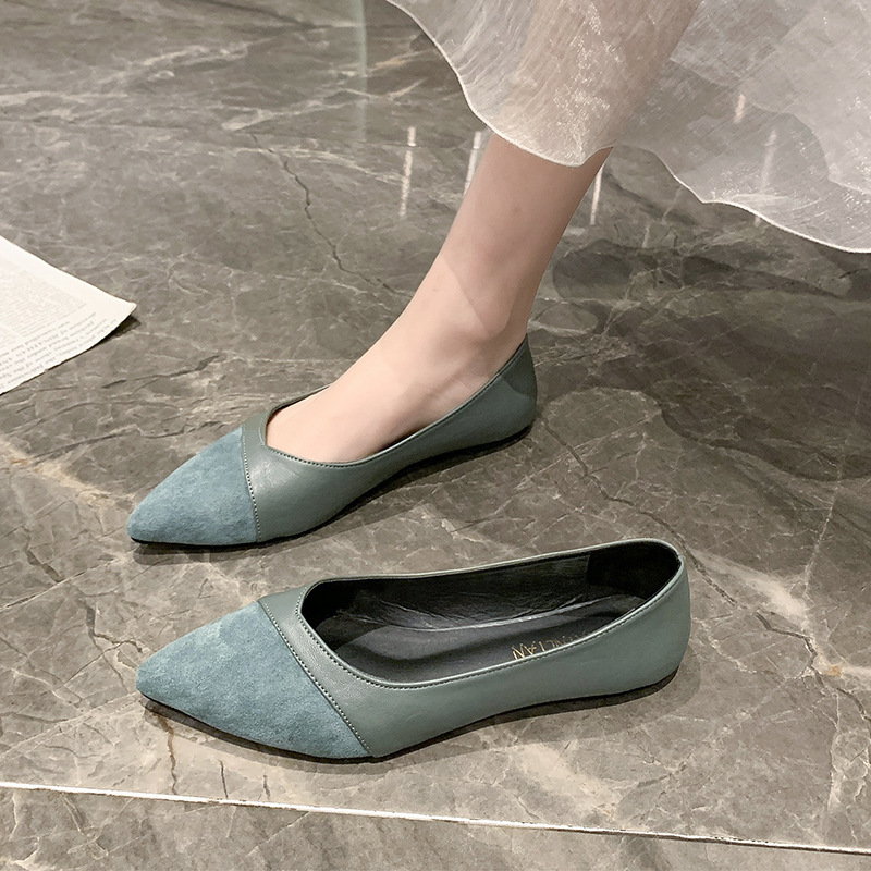 Flat black leather shoes for w - Leather Work Is 评论和价格