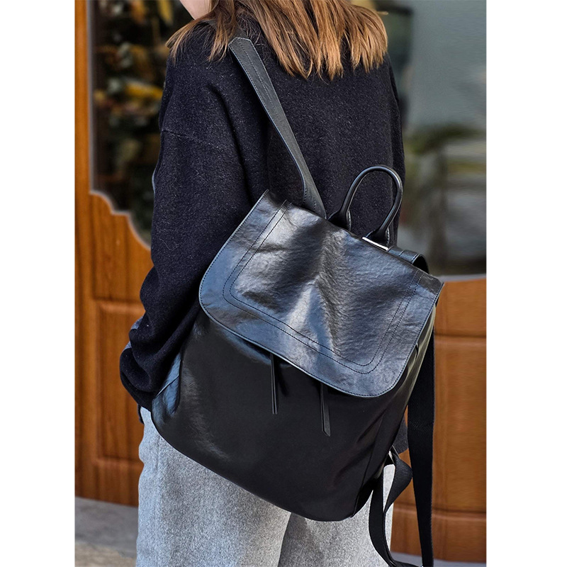 Top-Grain Vegetable Tanned Cow - Leather Work Rucksack 评论和价格