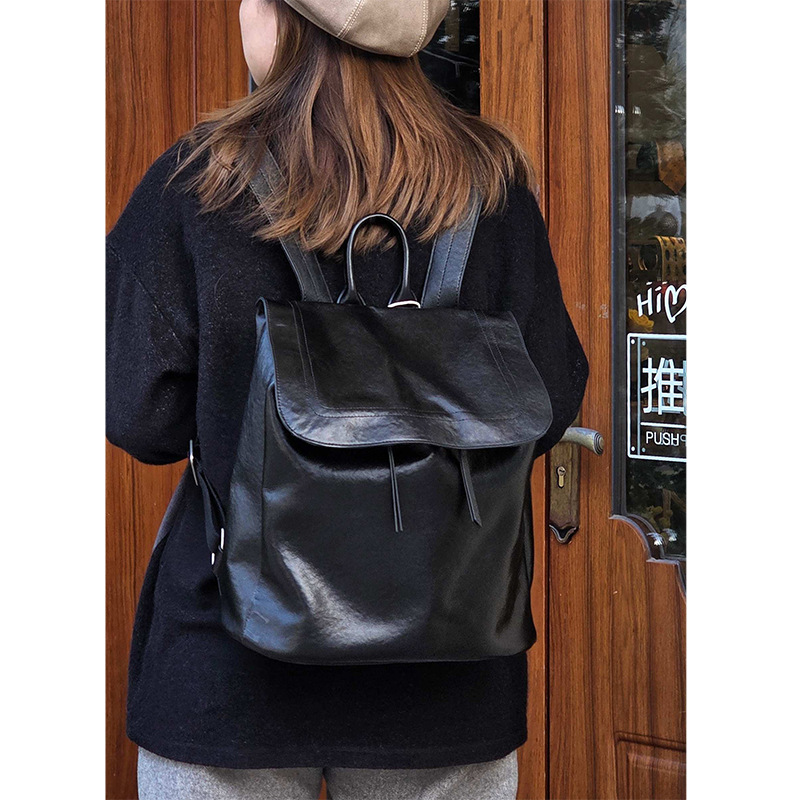 Top-Grain Vegetable Tanned Cow - Leather Work Rucksack 评论和价格