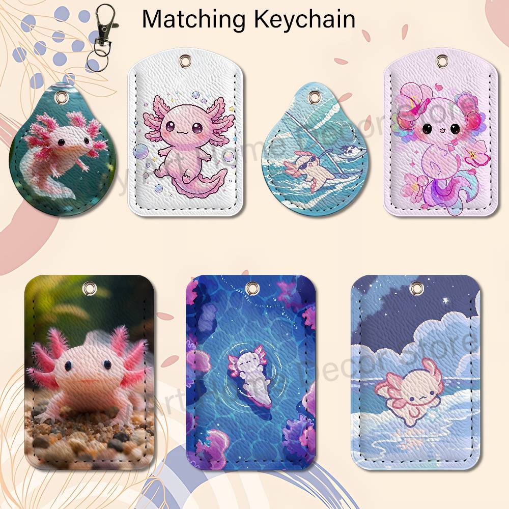 Cute pink A-Axolotl Cartoon Ho - Leather Work Is 评论和价格