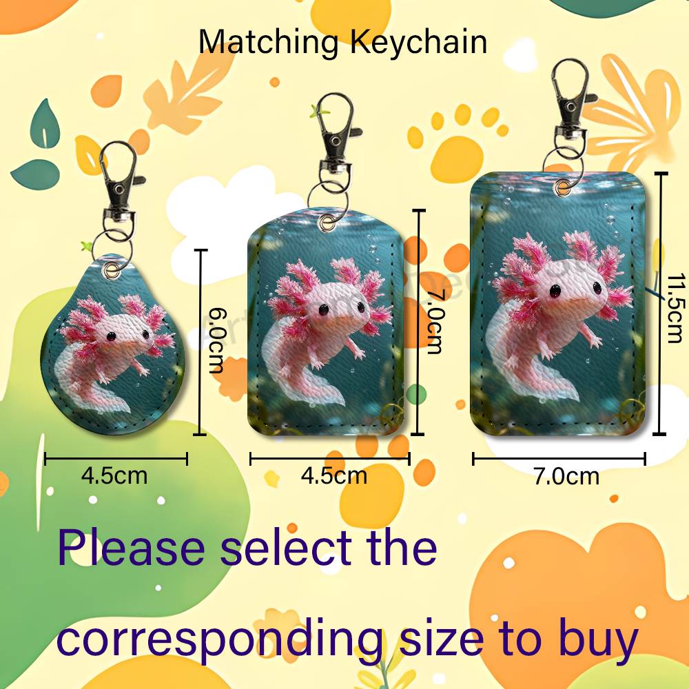 Cute pink A-Axolotl Cartoon Ho - Leather Work Is 评论和价格
