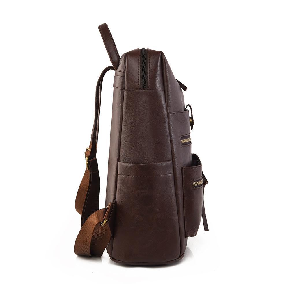 Women's Vintage PU Leather Bac - Leather Work Rucksack 评论和价格