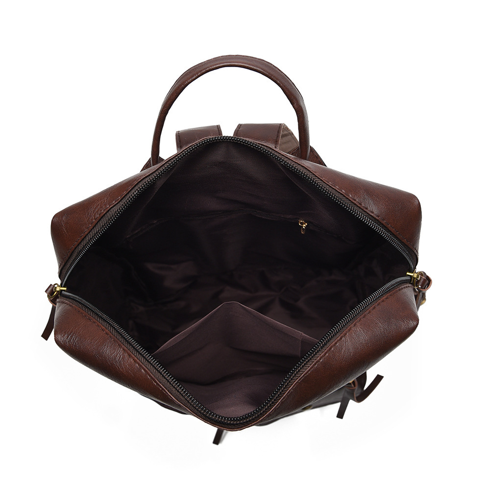 Women's Vintage PU Leather Bac - Leather Work Rucksack 评论和价格