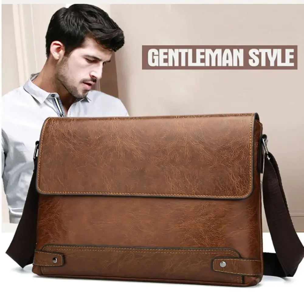 Briefcase For Men PU Leather T - Leather Work Laptop Bag 评论和价格