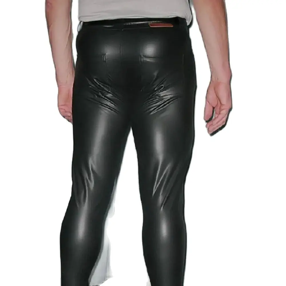 Fashion Skinny Jeans Sexy Casu - Leather Work Pants 评论和价格
