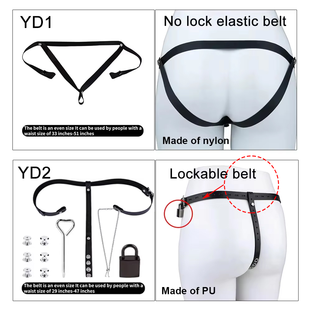 NSFU Black/Red Male Chastity B - Leather Work Pants 评论和价格