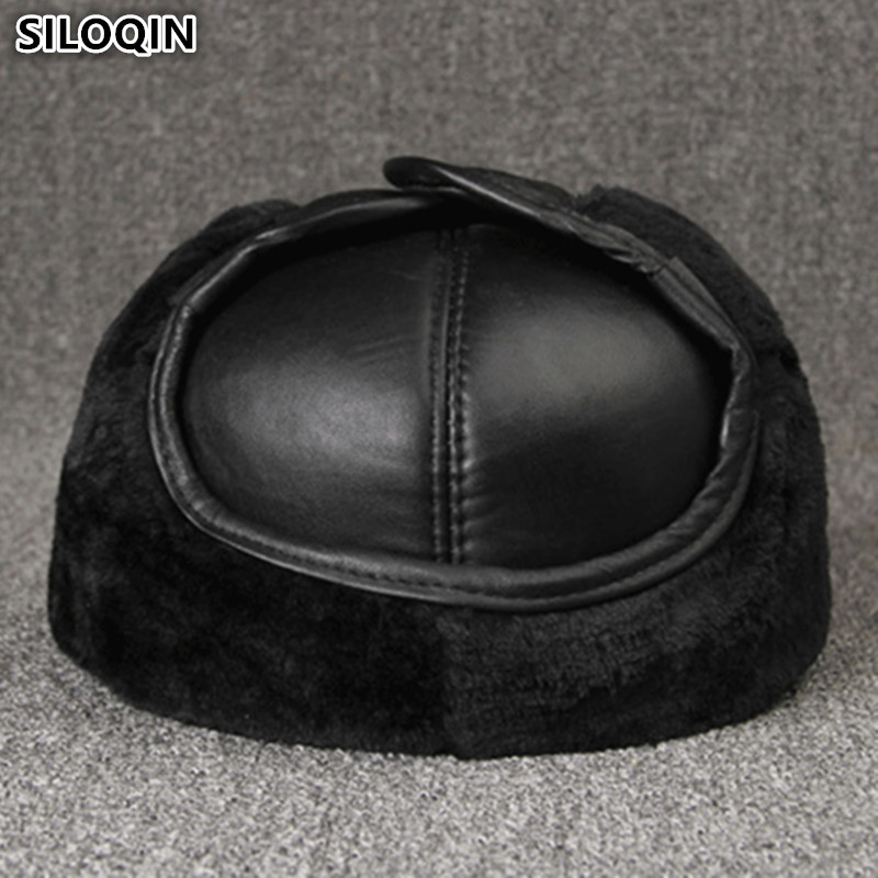 Genuine Leather caps Winter Wa - Leather Work Hat 评论和价格