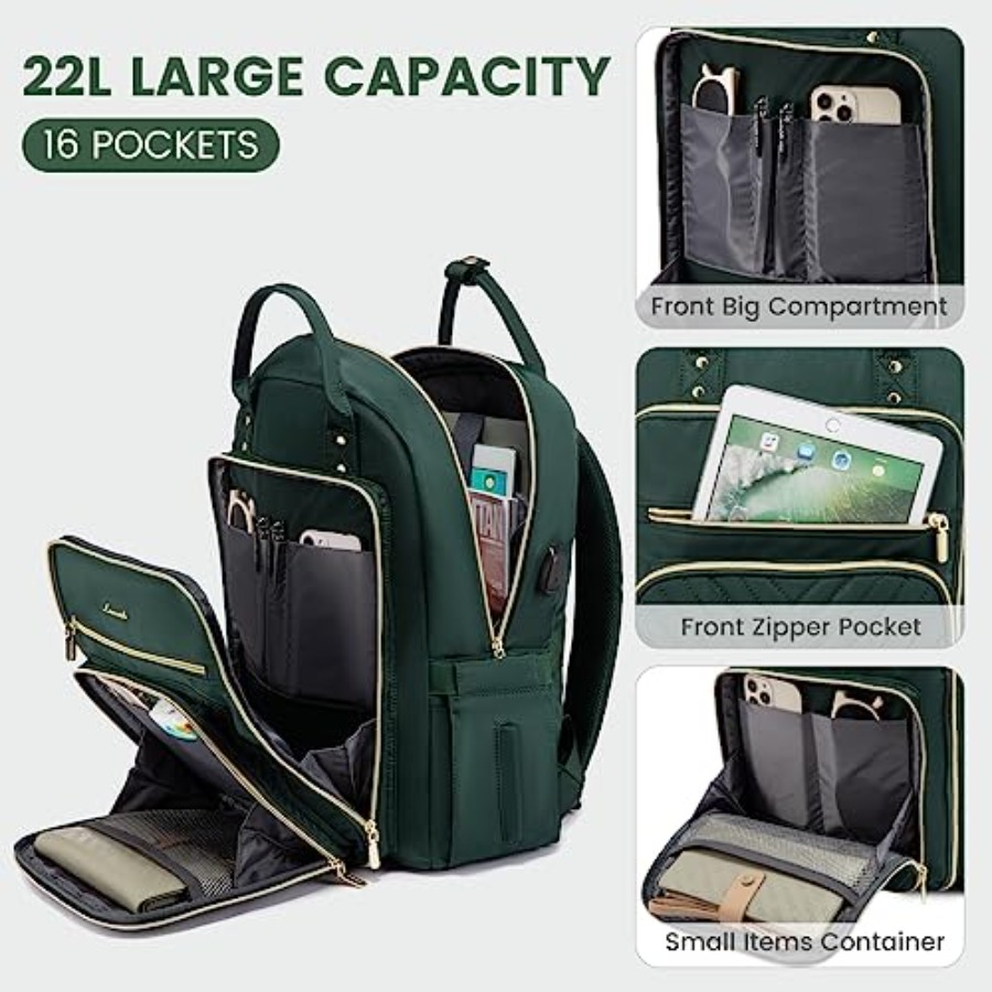 Laptop Backpack for Women, Wat - Leather Work Is 评论和价格